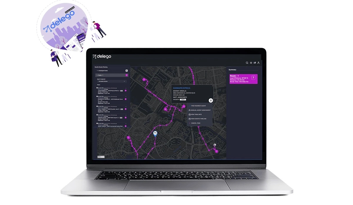 Delego software Planificador de rutas